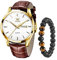 Raitown Herren Armbanduhr Leder Band Wasserdicht Uhr Man Analog Quarz Ultraleicht Männer Uhren Optionales Schwarz Blau Weiß Zifferblatt