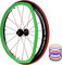 JKLAND Rollstuhl-Schiebefelgen-Abdeckungen, Hinterrad-Sport-Rollstuhl-Abdeckung, Silikon-Handschub-Abdeckung, verbessert den Grip und die Traktion (Color : E, Größe : 24 inches)