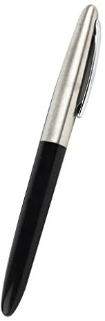 Black Vintage Hero 366 Hooded Fine Nib Fountain Pen - Ideal for Writing and Gifting - Elegant Retro Design - Smooth Ink Flow - Comes with Ink Converter - Perfect for Calligraphy, Journals, and Letters