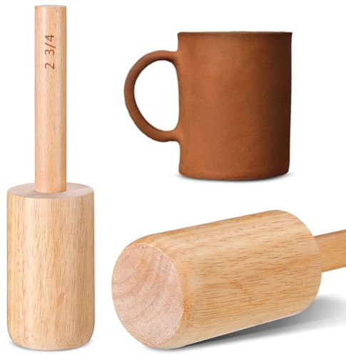Baderke Tassenformen, Keramik-Vasen, Tassenformen, Geschirrformwerkzeug, Unterstützung beim Handbau, Geschirrbecher für Heimwerker, Keramikbecher, Tassen, Vasenherstellung (7,5 cm - 400 ml)