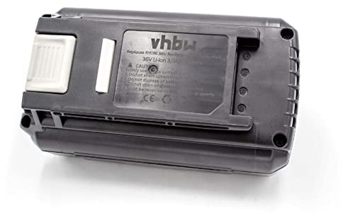 vhbw 1x Batterie Remplacement pour Ryobi BPL3626, BPL3626D, BPL3640, BPL3640D, BPL3650, 5133002166 pour Outil électrique (3000 mAh, Li-ION, 36 V)