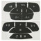 NPSNGSJY Lenkradknopf-Aufkleber, passend für Chevrolet Silverado Tahoe Suburban GMC Yukon XL Sierra 1500 2500 3500 Z71 Cadillac Escalade Duramax Vortec Pickup Truck