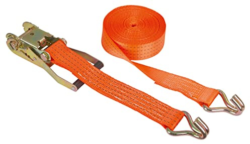 Kerbl Works - Sangle Arrim à Cliquet 2 pcs Orange, 50 mm-4 m, 4000 kg
