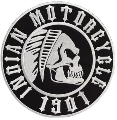 Indian - Motorrad Biker Patch Aufnäher Bügelbild Aufbügler Iron on Patches Applikation Patch Indian Biker DIY
