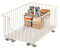 bremermann Schrank-Korbauszug 30 cm Breite mit Einlegeboden, Küchenschublade zum Nachrüsten, Vollauszug mit Teleskop-Schienen, ideal für Küche, Bad & Schlafzimmer, aus Metall (Cremeweiß)