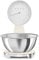 Smeg, Bilancia da Cucina Digitale e Analogica KSF01CRWW, Ciotola in Acciao Inox 1,8L Removibile, Quattro Unità di Misura g/ml e lb.oz/fl.oz, con Funzione Tara, Portata Massima 5kg, Crema