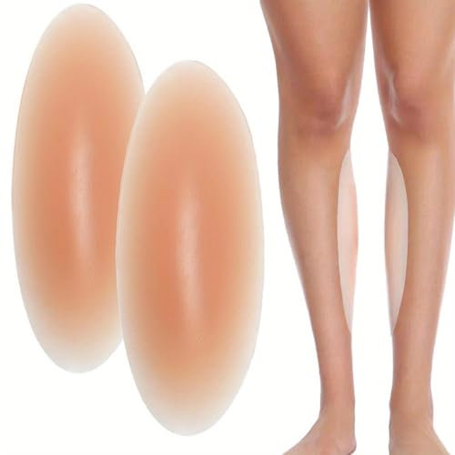 GGUFAY Paire de coussinets pour mollets, correcteurs de mollets en silicone souple, coussinets auto-adhésifs pour mollets en silicone, modelants pour jambes courbes ou fines