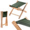 KADAX Klapphocker, 40x31x31cm Hocker aus Holz, Klappstuhl bis 100kg Trag-Last, Faltstuhl für Garten, Balkon, Terrasse und Camping, Sitzhocker (Grün)