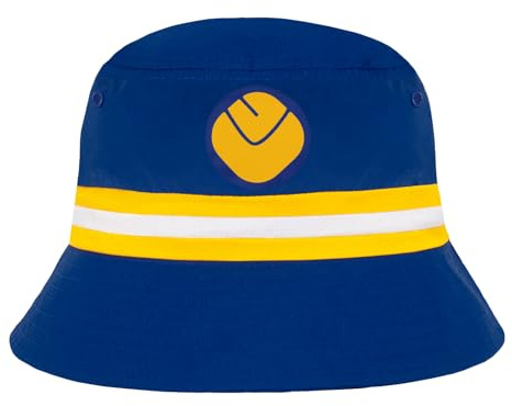 fan originals Bucket Hat - Blue White Yellow Leeds Colours Smiley L/XL