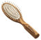 Hydréa London Olive Wood Travel Hair Brush with Wooden Pins & No-Pull Comfort Cushion – Luxury Anti-Static Detangler Hairbrush Designed for Women and Men