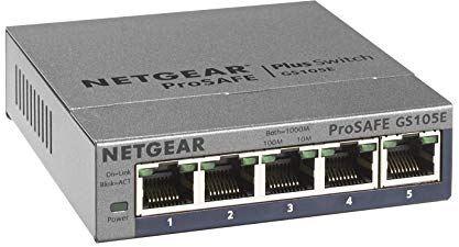 NETGEAR ProSAFE Plus GS15E 5-Port Gigabit Unmanaged Switch