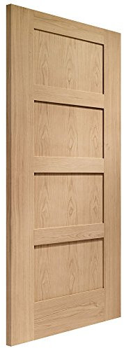 Internal Oak Shaker 4 Panel Fire Door