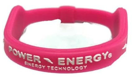 Power Energy Balance Band, Fitness-Armband aus Silikon mit holografischem Motiv, mit natürlichen Mineralien und negativen Ionen angereichert, rose