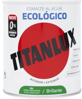 Titanlux - Esmalte Agua Ecologico Brillante, Blanco, 750ML (ref. 00T056634)
