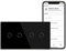 BSEED Smart Alexa interruttore della luce Double WiFi Touch da parete 2 vie 1 via (necessaria corrente neutro), vetro compatibile con Alexa/Tuya/Google Home, 157 x 86, colore nero