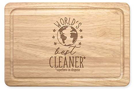 World's Best Cleaner Rectangular Wooden Chopping Board