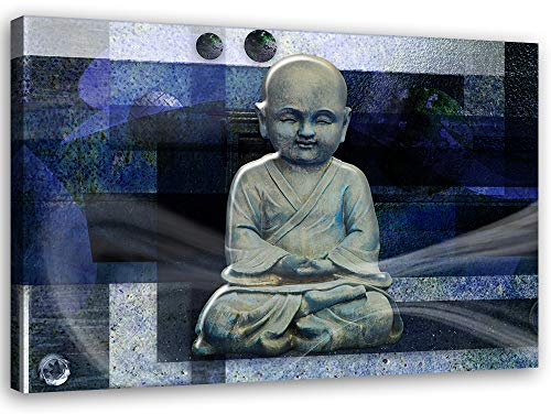 Feeby Wandbild Zen Druckbild Leinwandbild Abstrakt Violett 60x40 cm