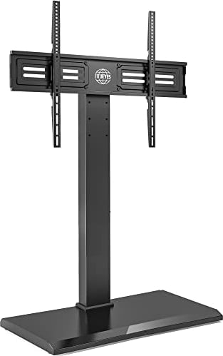 FITUEYES TV Bodenständer mit Eisenbasis TV Standfuß TV Ständer Fernsehstand höhenverstellbar schwenkbar für 50 bis 80 Zoll Flachbildschirm bis zu 50kg Max. VESA 800 * 400