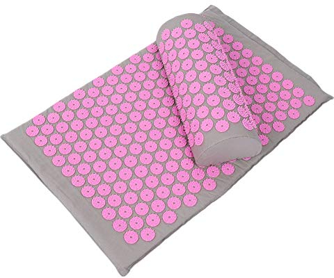 Akupressurmatte und Kissen-Set, Akupressur-Set Massage Yoga-Matte Akupressur-Matte Druckpunktmatte Massagekissen Kissen 68 x 42 cm(2#)