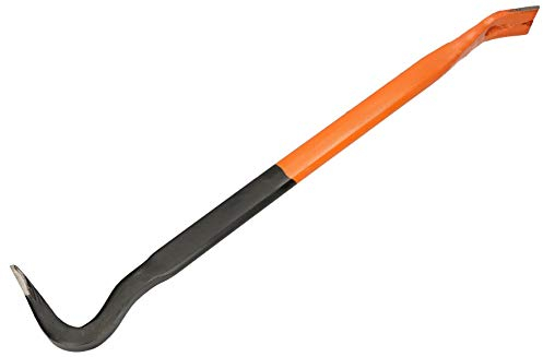 KOTARBAU® Barra de palanca de acero 600 mm, Barra de demolición doble cara, Barra de uña, Extractor de clavos, Herramienta para desmontar pisos de parquet o madera, Pata de cabra, Desencofrador