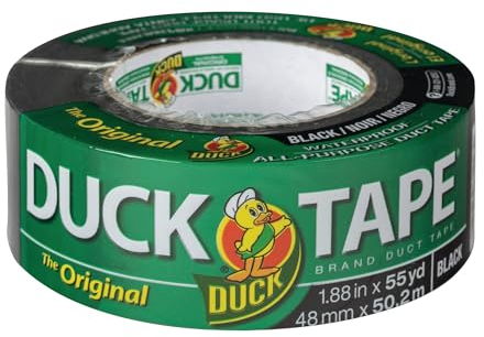 Duck Marken-Original-Allzweck-Klebeband: 4,8 cm. x 45 m. (schwarz)
