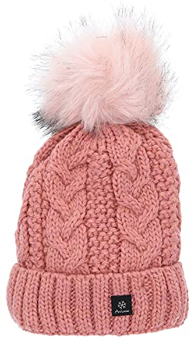 Antonio Damen Strick Mütze Beanie W23/24 Rose