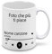 Tazza in Ceramica Personalizzabile con Foto e Scritta della Musica che più ti piace