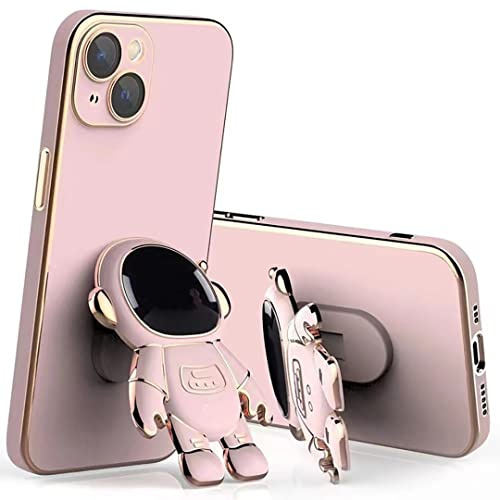 Rokmym iPhone XS Max Karikatur hülle mit Ständer Slim Astronaut Handyhülle für iPhone XS Max Galvanisierte Hülle für iPhone XS Max für Magnetische Autohalterung Metallrahmen Case Cover