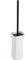 TATAY Escobilla WC | Ceramica y Aluminio | Materiales Resistentes | Escobillas de Baño Funcionales y Compactas | 8,5 x 8,5 x 41 cm - Colección Nero - Blanco y Negro