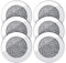 VGOL 6 Uds Posavasos Vidrio con Espejo Posavasos Redondos Vidrio Triturado 4 Pulgadas Protección Antideslizante para Tazas Café/té Decoración Hogar Juegos Barra Mesa Accesorios de Cocina