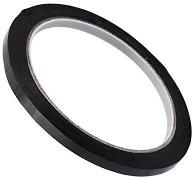 PATIKIL Un Lato Resistente Auto Adesivo Nastro 5mm x 50M Nero
