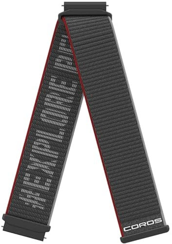 COROS APEX Pro/APEX 2 Pro Sport Uhrenarmband 22 mm (Schwarz Nylon New)