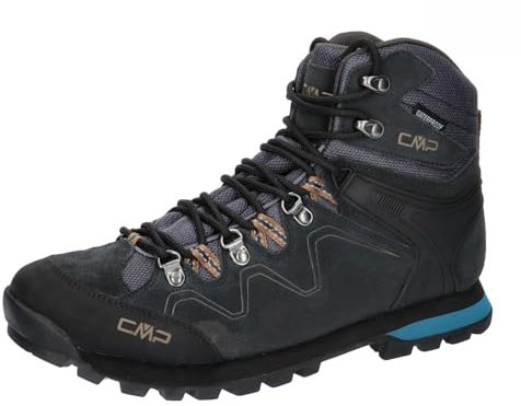 CMP Herren ATHUNIS MID Shoes WP Trekking-Schuhe, Grau-Grün (Titanio-Petrol), 47 EU