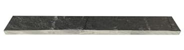 Jardinex Bordure de Piquet Ardoise clivée 80x10x3 cm - Noir (Lot de 1)