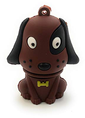 Onwomania Hund sitzend niedlich braun Funny USB Stick 8 GB USB 2.0 Speicherstick USB-Datenträger
