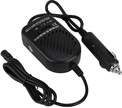 Bewinner Set di Adattatori per Caricabatteria da Auto CC da 80 W per Notebook Portatili, Uscita Stabilizzata, Tensione Regolabile, Alta Efficienza, Protezione da Sovraccarico, Monitor LED
