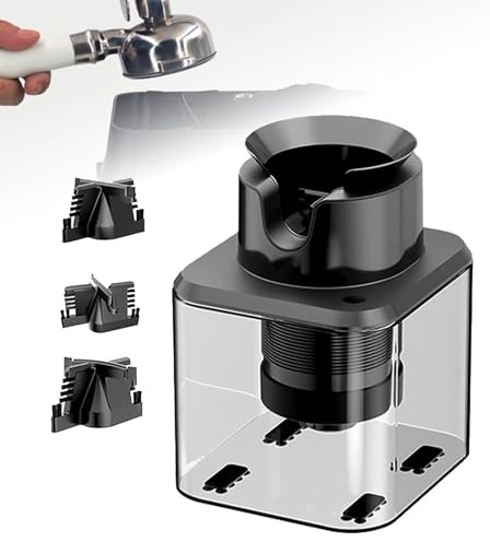 IINCOOY Elektrischer Automatischer Espresso-Klopf-Siebträgerreiniger, Kommerzielle Kaffee-Siebträger-Reinigungsmaschine