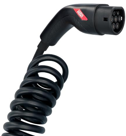 Carpoint Cavo di Ricarica a Spirale Tipo 2 > 2 16 A, 3 Fasi, 6 Metri