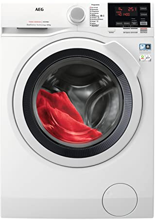 AEG L7WBA60680 Waschtrockner/DualSense - schonende Pflege & VX9-2-ÖKO Staubsauger mit Beutel / 70% Recyclingmaterial