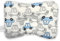 champracer Kindkissen, Kindkissen zu Flathead Kindkissen, Kindkissen, 0-12 Memory Foam Reisekissen, Autositz (Weißes und Blaues Auto,28 * 20 * 5cm)