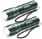 GEARLITE Linterna LED Potente 2 Piezas, 3000 Lumen Linternas LED Alta Potencia con 5 Modos, IP65 Impermeable Linterna Tactica, para Camping, Senderismo, Outdoor, Emergencia (Gris, 2)