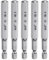 sourcing map 5pcs Hex Head Wrench Drill Bit 8mm (H8) Metric 1/4 Hex Shank 75mm (3) Long Magnetic S2 Steel Screwdriver Bits Industrial Grade Hexagon Flat Tip Drill Bits for Screws