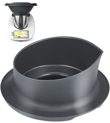 Alriedy Verre doseur pour couvercle Thermomix TM5, TM6, TM3300, TM31, TM21, avec couvercle amovible et échelle de 50 ml et 100 ml, idéal pour mesurer et cuisiner avec précision - Compatible avec