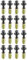 SOTECH Schraubenset 16 Stück M6 x 25 mm mit Gewindemuffen/Einschraubmuffen M6 x 20 mm und Unterlegscheiben für Tischgestelle, Tischbeine und vieles mehr