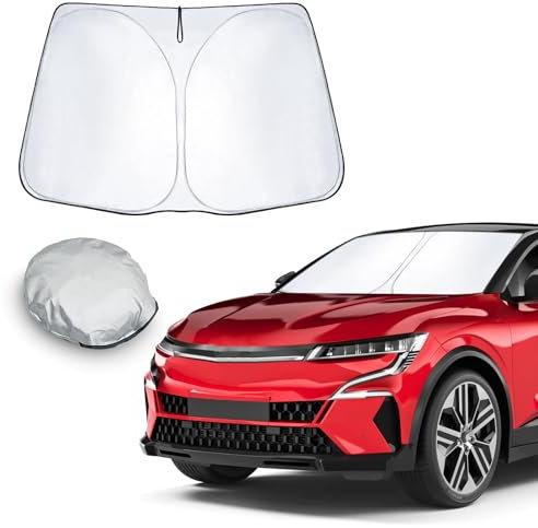 CDEFG Kompatibel mit Renault Megane E-Tech 2022-2024 2025 Sonnenschutz Abdeckungen Frontscheibe Sonnenschirm Die Vordere Schallwand Windschutzscheibe Auto Sonnenblende Megane E Tech Zubehör