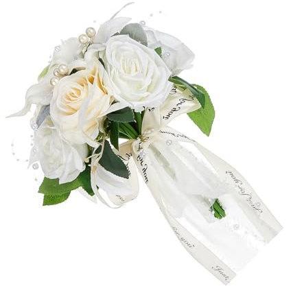 VOCUE Hochzeitssträuße für Braut, Brautjungfer, Brautsträuße für Hochzeitszeremonie, Jahrestag, Valentinstagsdekoration