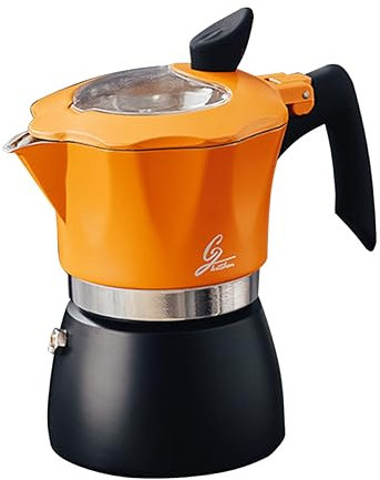 PRETYZOOM 1 Stk Kaffeetasse kaffeepadmaschine kaffeekanne kaffeekessel kaffeeautomat kaffeevollautomaten Kaffeebecher Schwanenhals Mokka-Kaffeemaschine Mokkakanne Aluminiumlegierung Yellow