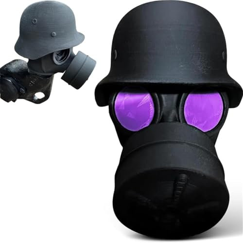 Abdeckkappe für Anhängerkupplung, lustige Gasmaske Helm Anhängerkupplung,Kupplungskappe Anhänger, Hänger Kupplung Kappe, Schutzkappe für Anhängerkupplung,Steckerkappen für Deichselanhänger (Purple)