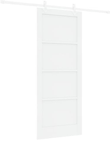 Puerta Deslizante vidaXL con Juego de Herrajes Blanca 83x202 cm Madera de Pino Maciza, Puerta Interior vidaXL 'ORKDAL'Blanca 83x202x4 cm Madera de Pino Maciza