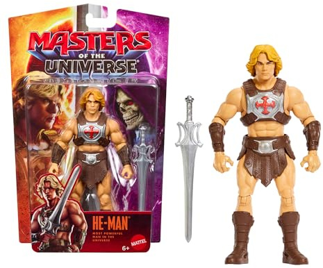 Masters of the Universe 2026 Movie He-Man Actionfigur | MOTU 14 bewegliche Gelenke, 14 cm großer Held mit Powerschwert, filmgetreu, Nick Galitzine, JKH89